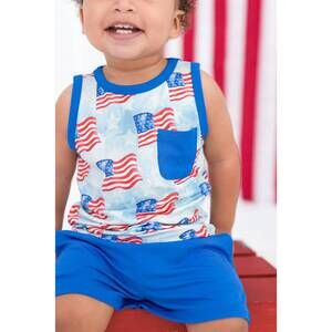 NEW BIRDIE BEAN lincoln tank set in blue